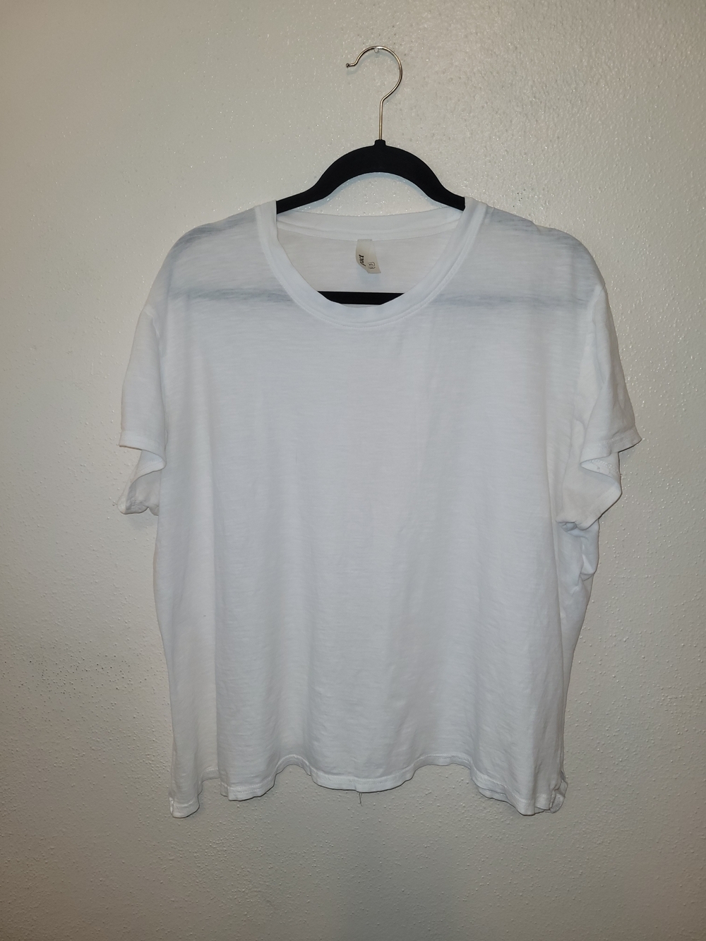 PACT Organic Cotton White Crew Neck Essential Tee Shirt XL